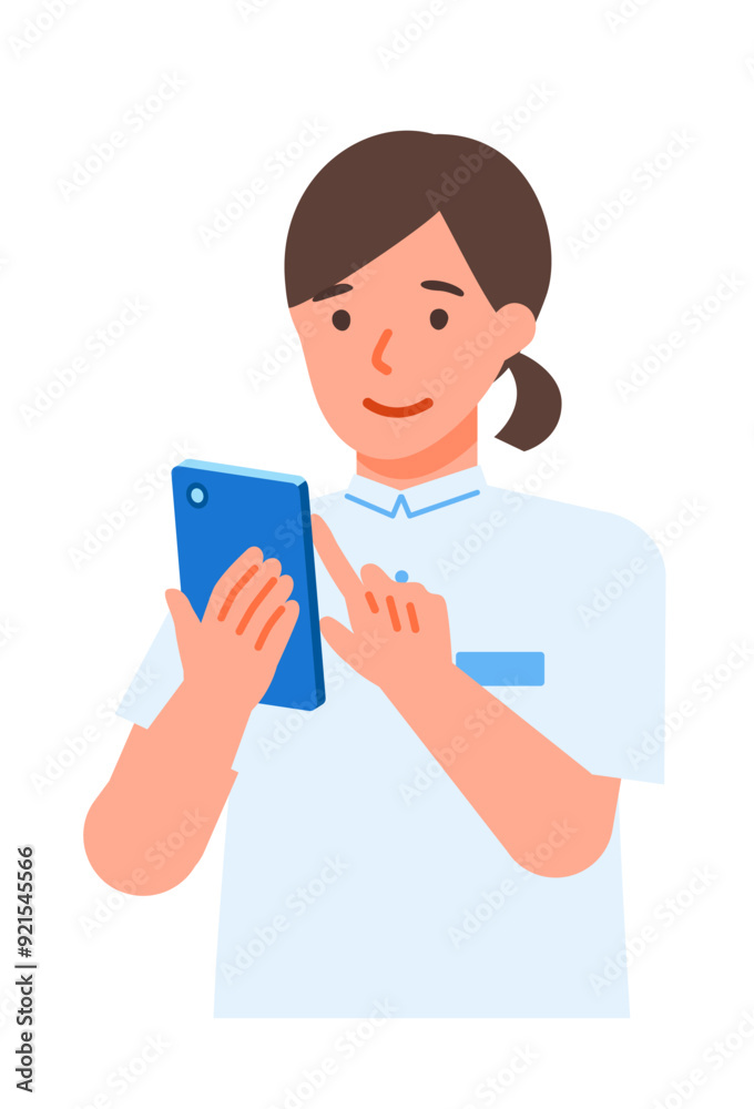 Working Woman. Concept for Problem Solving. Woman cartoon character. People face profiles avatars and icons. Close up image of smartphone Woman. Working Woman. Concept for Problem Solving. Woman cartoon character. People face profiles avatars and icons. Close up image of smartphone Woman.