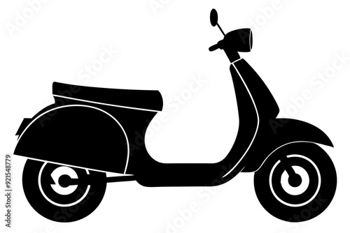 

scooter silhouette, scooter bike vector illustration, scooter icon symbol

