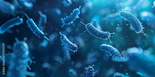 Escherichia coli is a gram-negative, facultative anaerobic, rod-shaped, coliform bacterium, genus Escherichia, found lower intestine of warm-blooded organisms photo