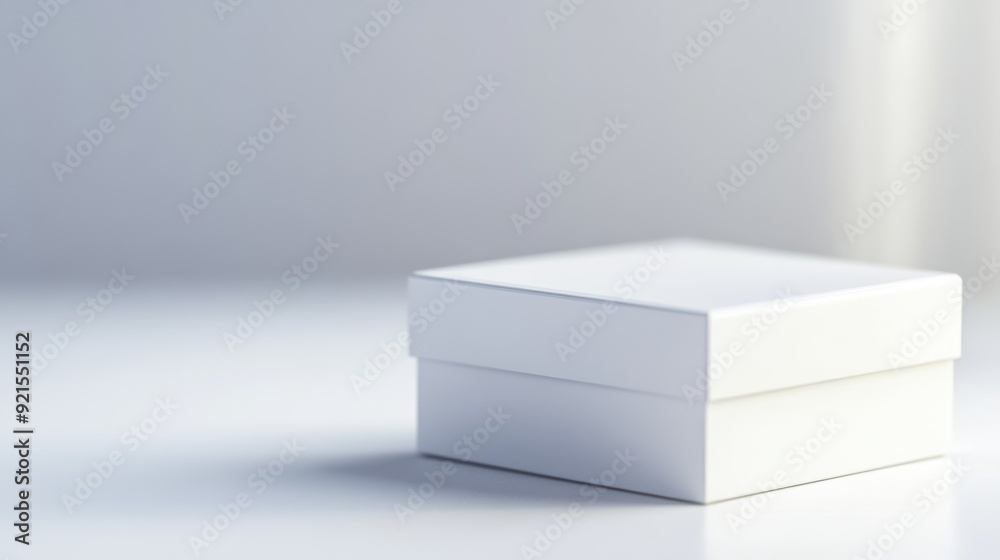 Minimalist White Box Mockup for Product Display Minimalist White Box Mockup for Product Display