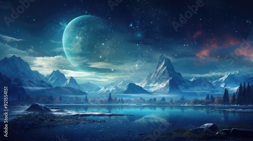 beautiful space, galaxy background