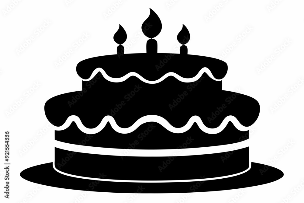 Birthday cake with candles silhouette vector
Birthday cake with candles silhouette vector