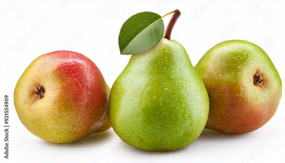 Fresh Pears, isolated on white background Fresh Pears, isolated on white background