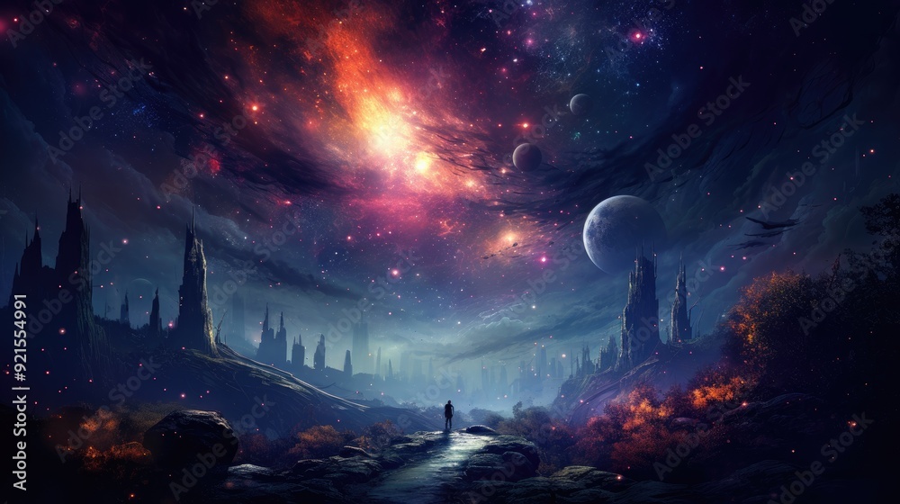 beautiful space, galaxy background beautiful space, galaxy background