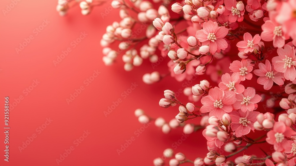 Watercolor bouvardia clipart with clusters of small pink and white flowers Watercolor bouvardia clipart with clusters of small pink and white flowers