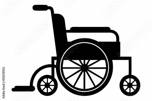
wheelchair silhouette vector, wheel chair icon symbol