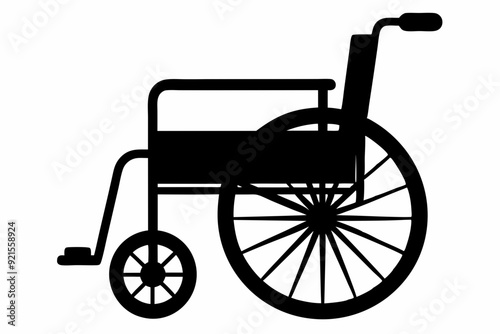 
wheelchair silhouette vector, wheel chair icon symbol