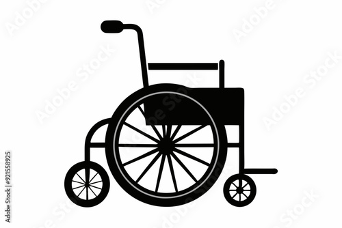 
wheelchair silhouette vector, wheel chair icon symbol