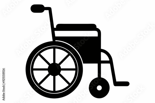 
wheelchair silhouette vector, wheel chair icon symbol