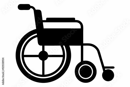 
wheelchair silhouette vector, wheel chair icon symbol