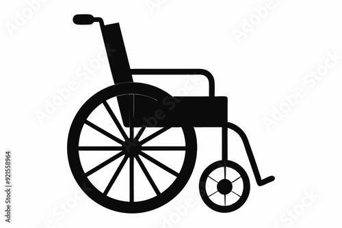 
wheelchair silhouette vector, wheel chair icon symbol