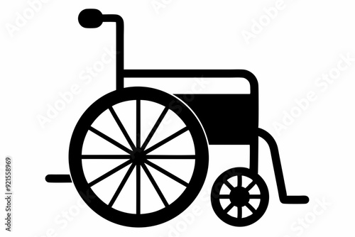 
wheelchair silhouette vector, wheel chair icon symbol