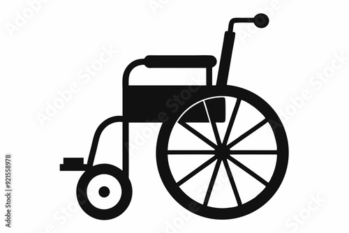 
wheelchair silhouette vector, wheel chair icon symbol