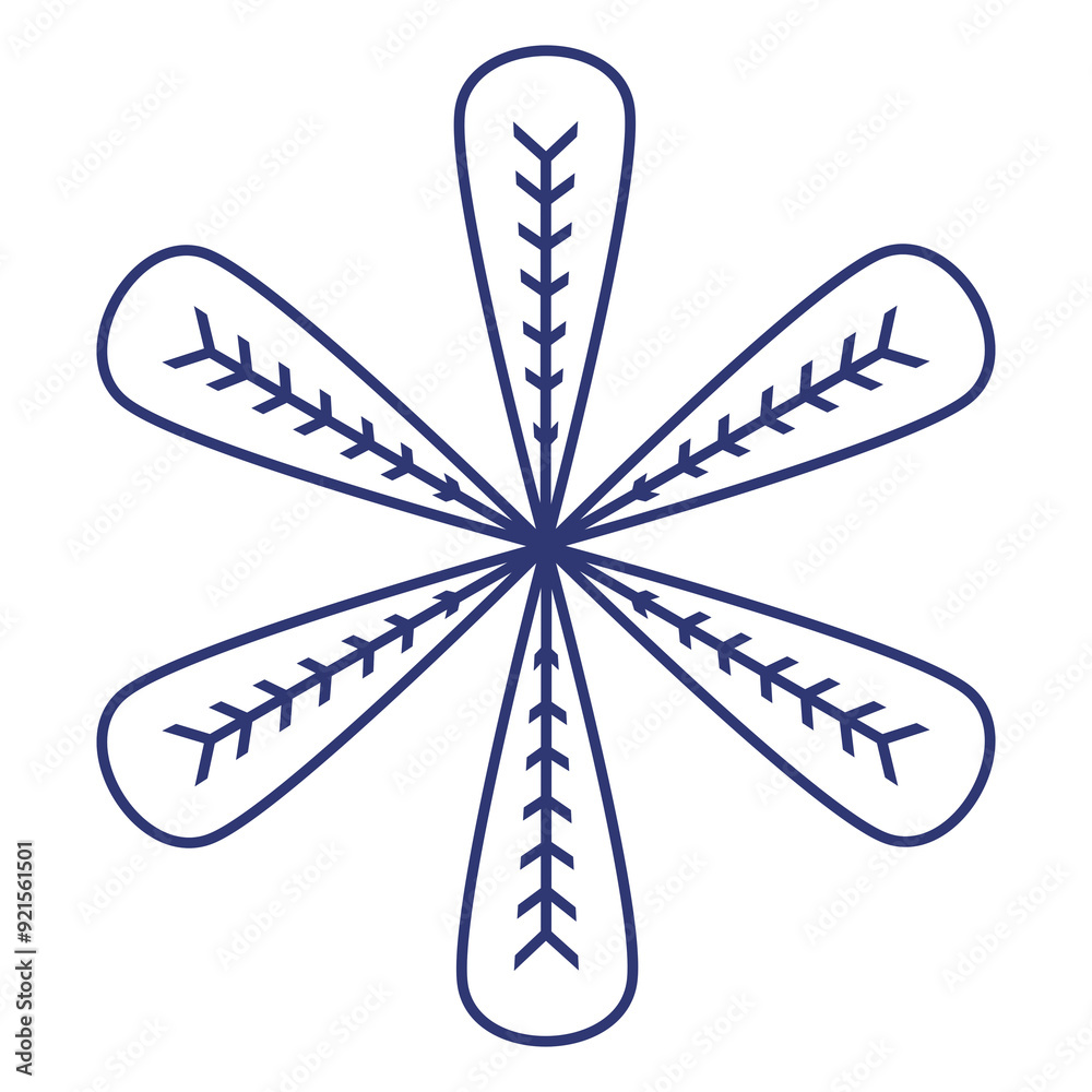 doodle flower decoration with beautiful shape unique line illustration that inspired by spine arrow and flower that can be use for social media, sticker, wallpaper, etc with aesthetic color