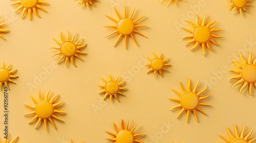 sunny yellow flowers pattern