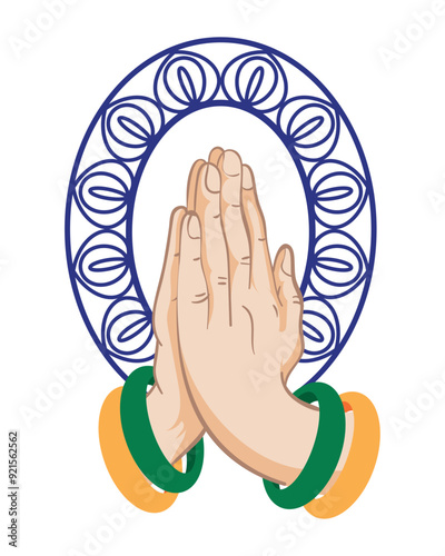namaste gesture of hands