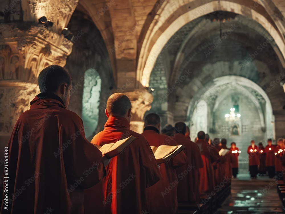 A doxology in an ancient monastery A doxology in an ancient monastery