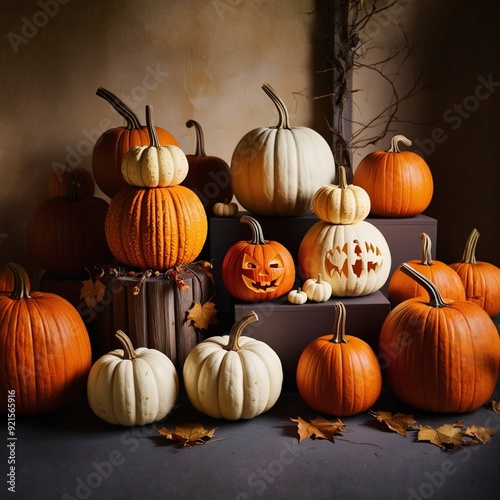 halloween pumpkin and pumpkins