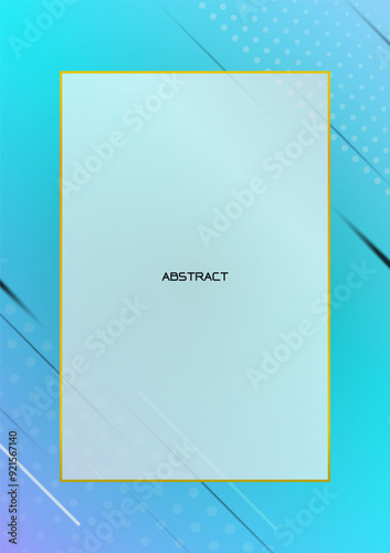 Blue Modern abstract background with Frame top,Modern template
