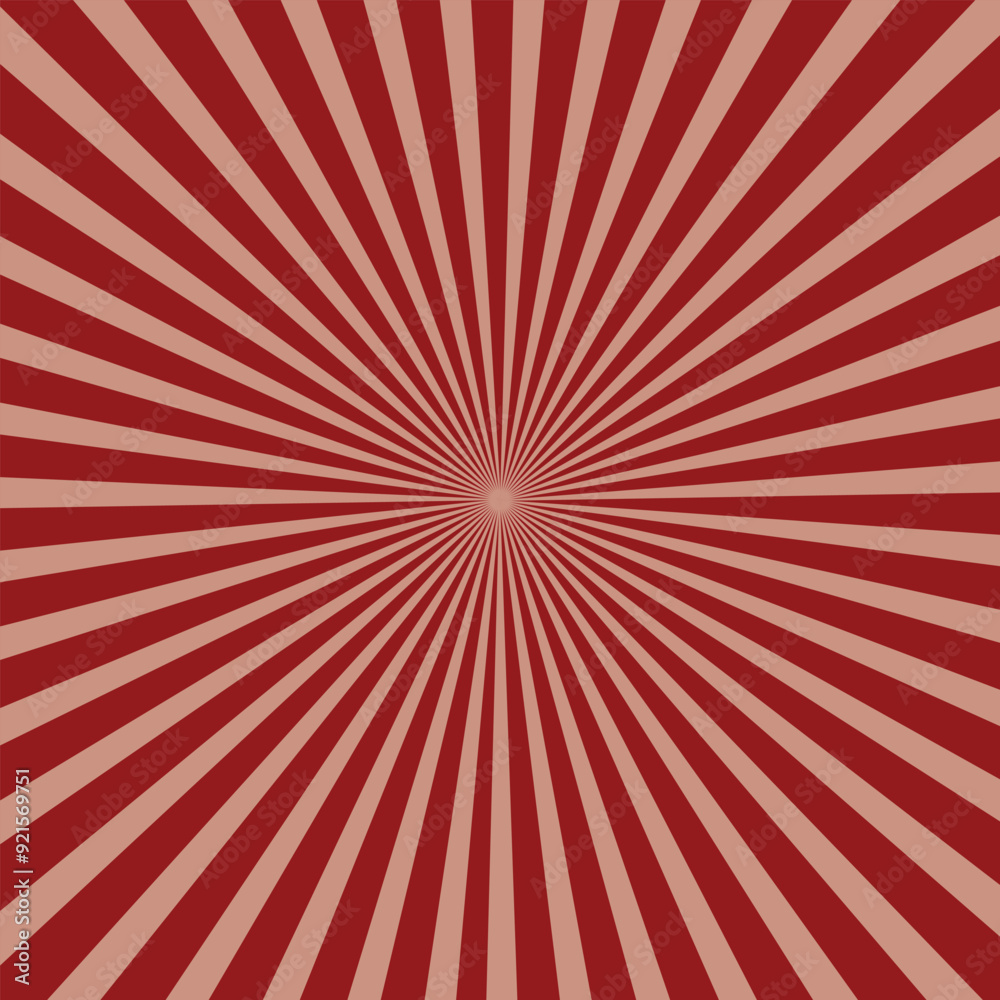 Fototapeta premium Sunburst Rainbow Pattern