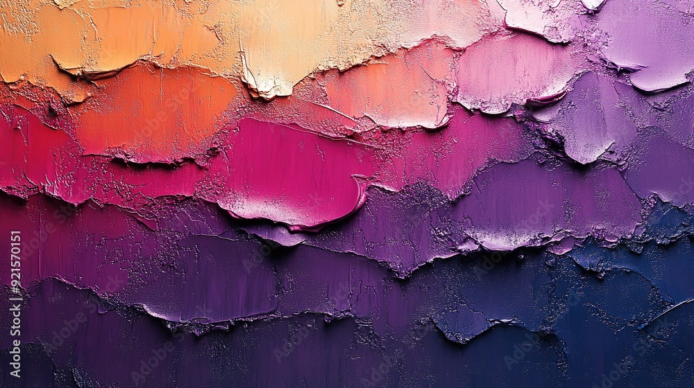 Obraz premium Abstract Textural Background with Swirls of Purple, Pink and Orange