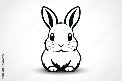 Cute Bunny Rabbit Cartoon Illustration