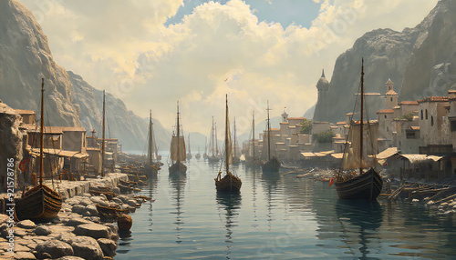 ancient medieval seaport