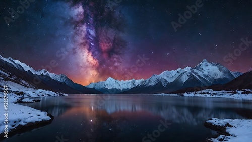  breathtaking night sky with the Milky Way galaxy photo