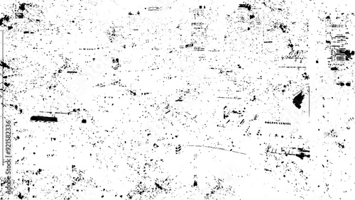 Worn black grunge texture. Dark grainy texture on white background. Abstract mild textured effect. Vector Illustration.
