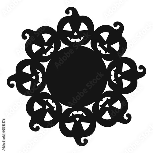 halloween Pumkin Doily