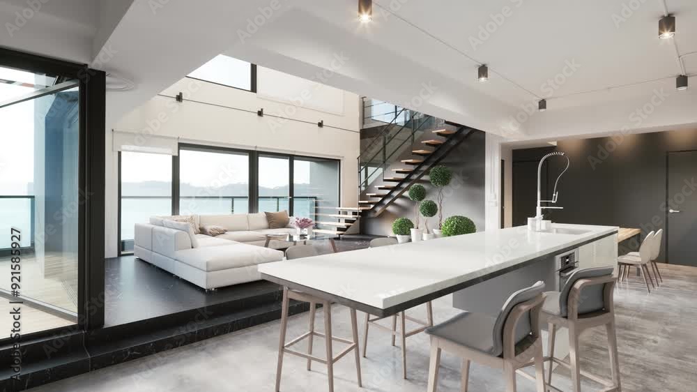 Explore the epitome of modern elegance with this 3D visualization of a ...