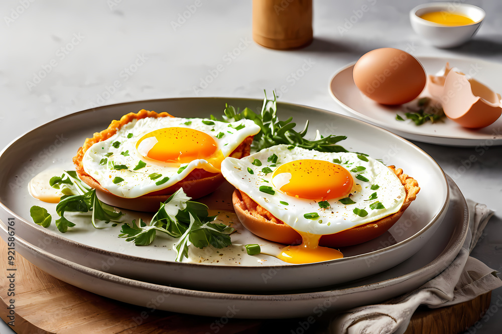 hyper-realistic illustration of a Delicious Egg Dish hyper-realistic illustration of a Delicious Egg Dish