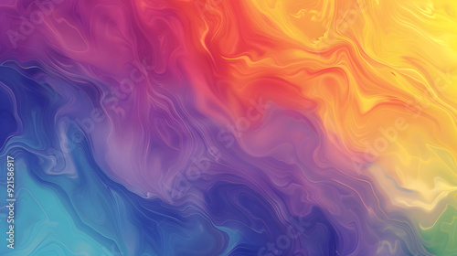 Mesmerizing Rainbow Gradient - A Fluid Blend of Colors Evoking Harmony and Serenity, Perfect for Creative Inspiration