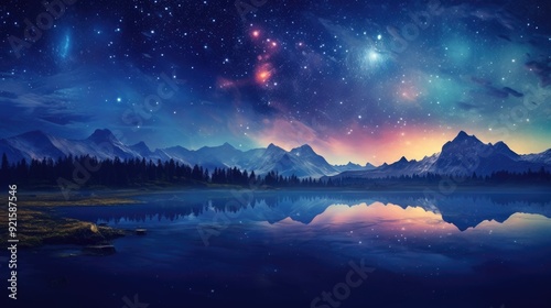 beautiful space, galaxy background