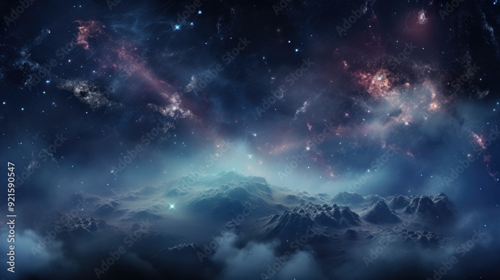 Obraz premium beautiful space, galaxy background
