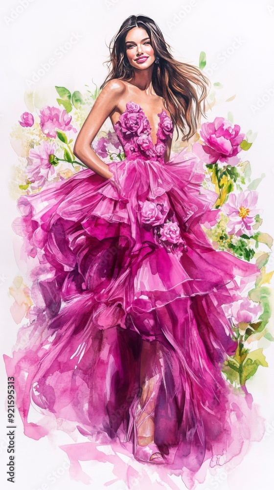 woman with flowers woman with flowers