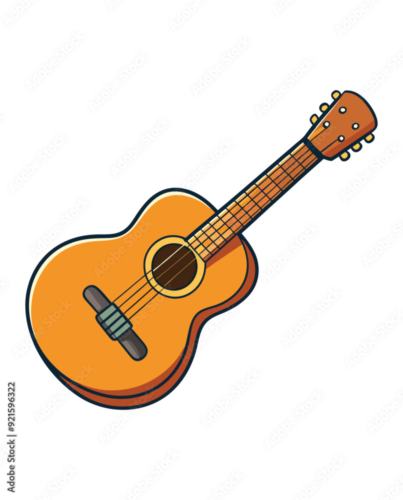 A guitar vector illustration A guitar vector illustration