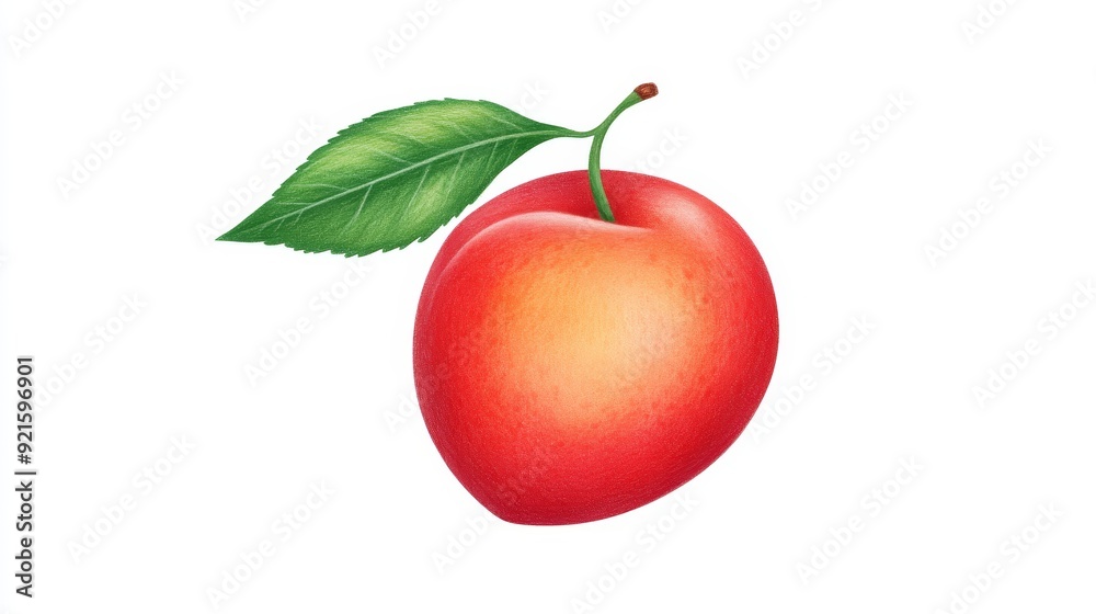 Hand-drawn pear in minimalist line art, clean white canvas, focus on simplicity and elegance