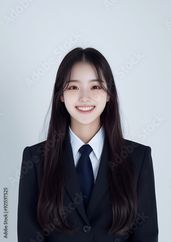 Professional Headshot of a Young Woman in a Suit