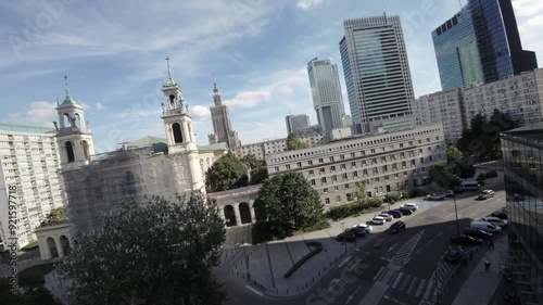 This breathtaking FPV First Person View drone footage takes you on a thrilling journey through the skies of Warsaw, Poland. The video showcases the citys iconic landmarks, including the Palace of