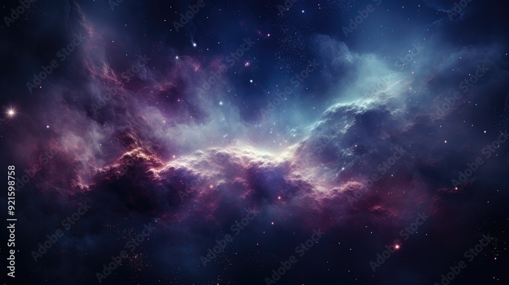 Fototapeta premium beautiful space, galaxy background