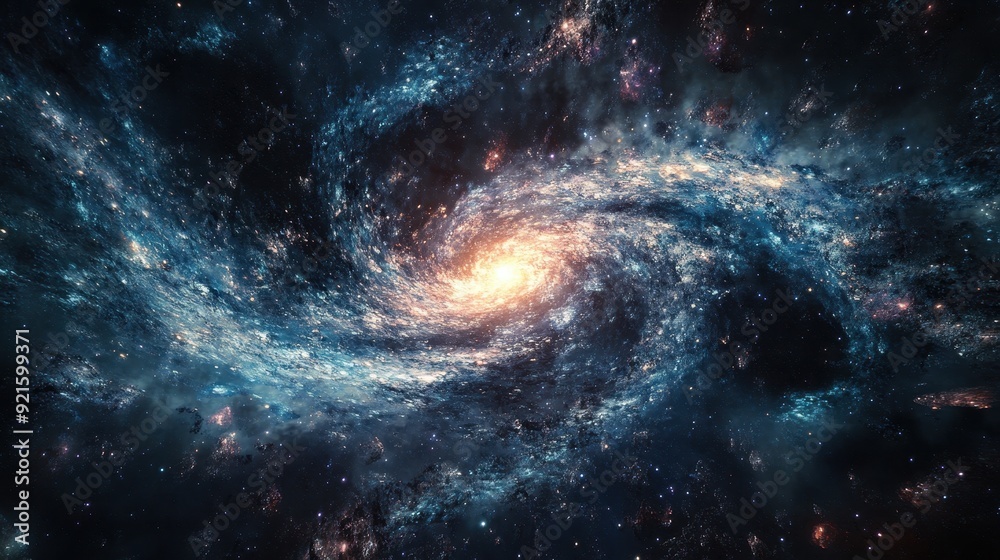 spiral galaxy in space spiral galaxy in space