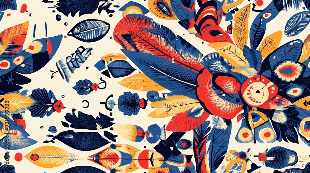 Indian tribal illustration