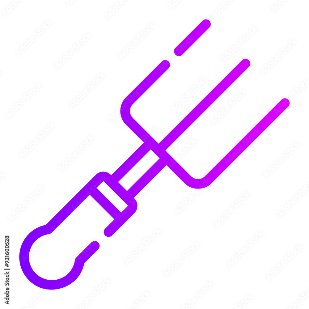 fork tool gradient icon fork tool gradient icon