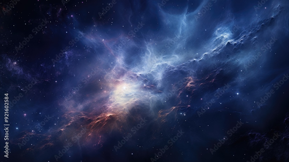 Fototapeta premium beautiful space, galaxy background