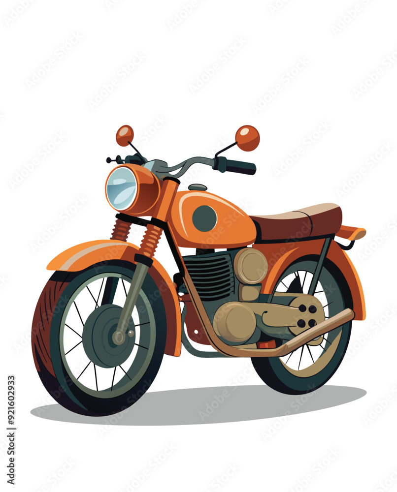 Obraz premium A motorcycle vector illustration