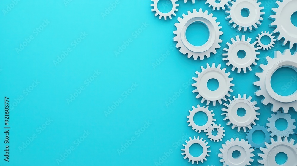 A 3D abstract search engine icon with floating gears, symbolizing the mechanics behind digital search A 3D abstract search engine icon with floating gears, symbolizing the mechanics behind digital search