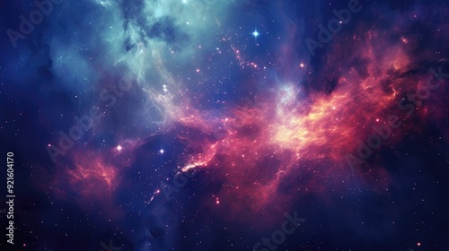 beautiful space, galaxy background