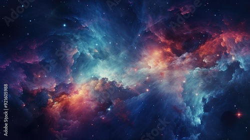 beautiful space, galaxy background