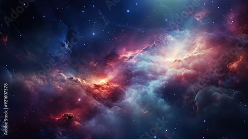 beautiful space, galaxy background